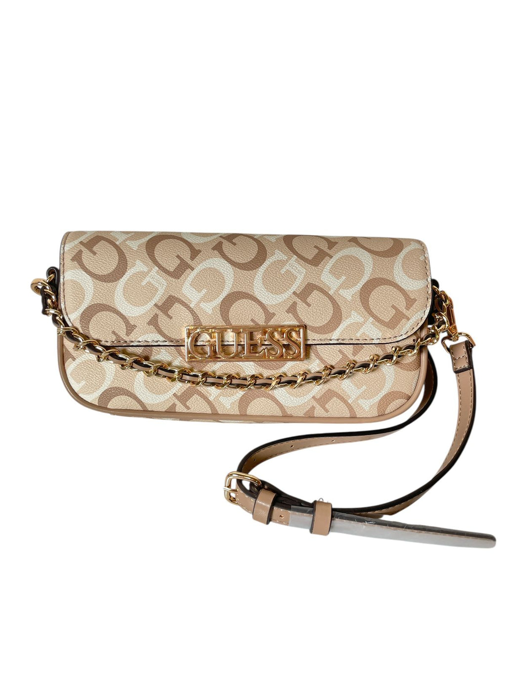 Bolsa Guess "G Chain Chic" – Estilo elegante con cadena frontal