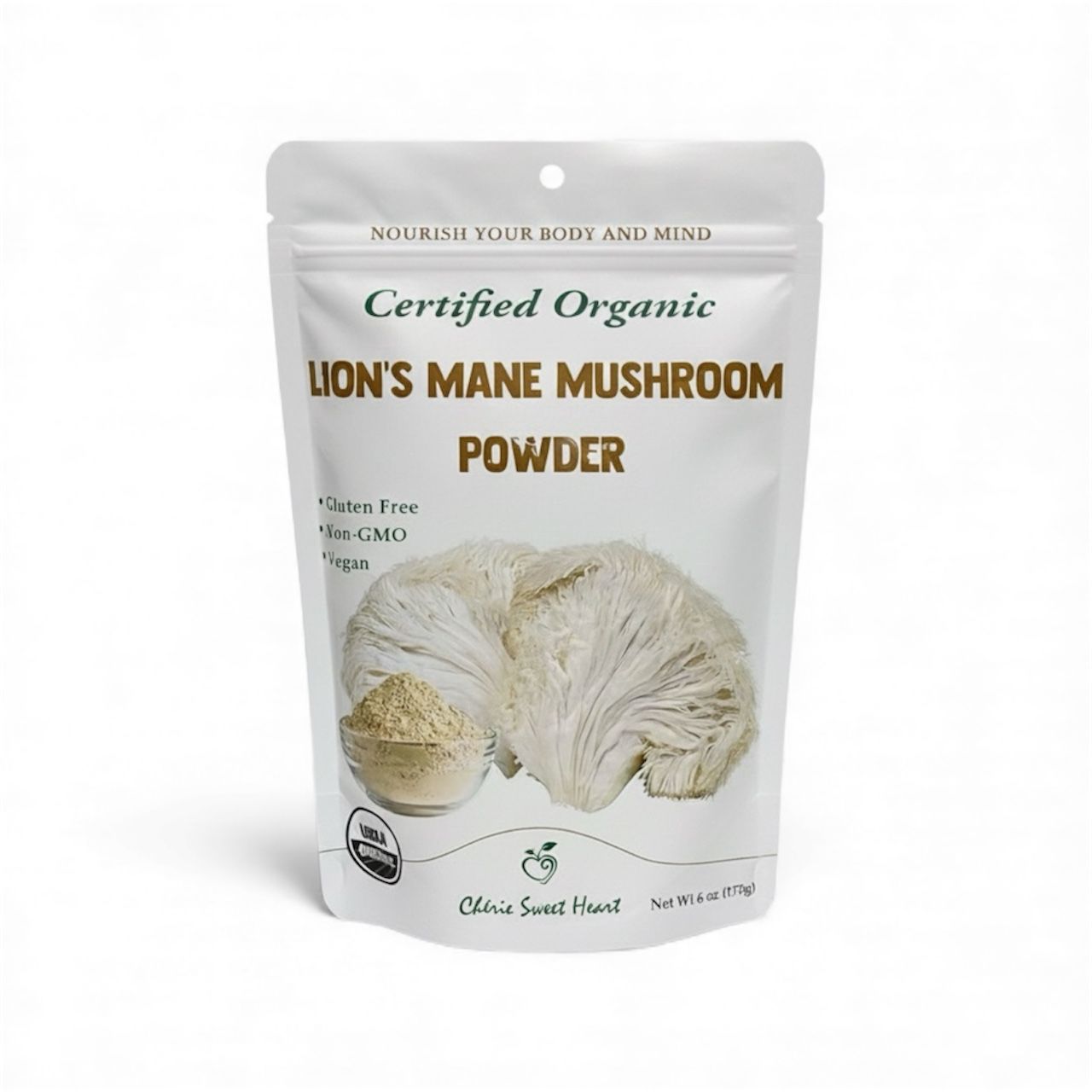 Mushroom Powder 170 g|Orgánico, vegano|Memoria y enfoque natural